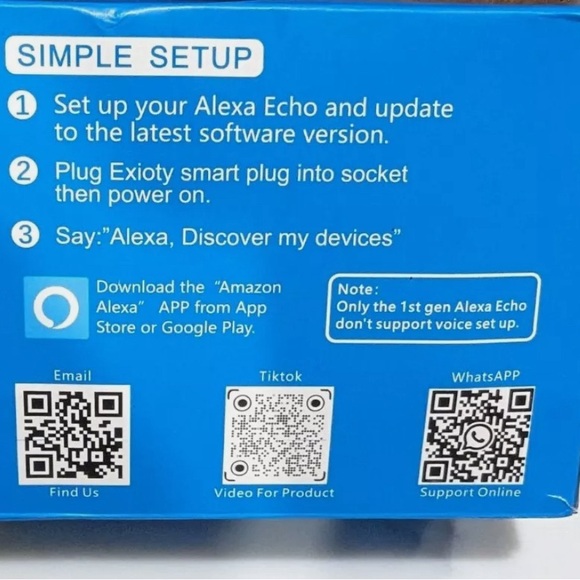 New Mesh Smart Plug 4 Pack Works With Alexa Only (Alexa Echo) YX-WS01
White - Picture 3 of 4